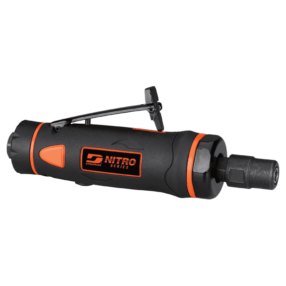 Dynabrade DGS31 Nitro Series 0.3 HP Straight Line Die Grinder, 25,000 RPM, 1/4" Collet, Pneumatic Air Tool