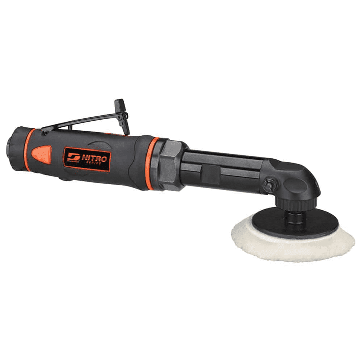Dynabrade (EB3) 3" Extension Right Angle Buffer/Polisher | 3/8"-24 Male Spindle, 0.5 hp 2700 RPM Pneumatic Motor | Includes Hook-Face Backup Pad (50126)