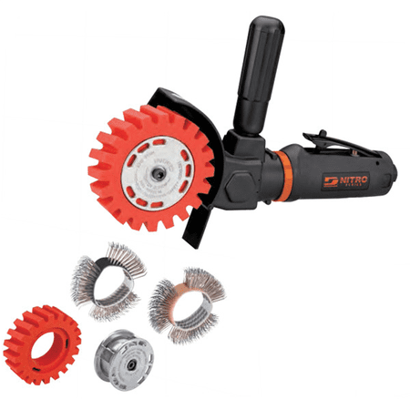 Dynabrade NZ1K NitroZip Surface Prep Tool With Serrated Eraser Wheel