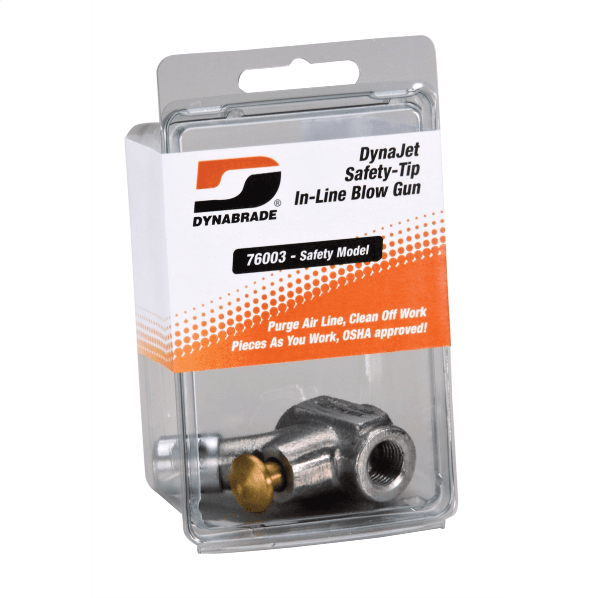 Dynabrade Safety-Tip In-Line Blow Gun (in clear pkg.)