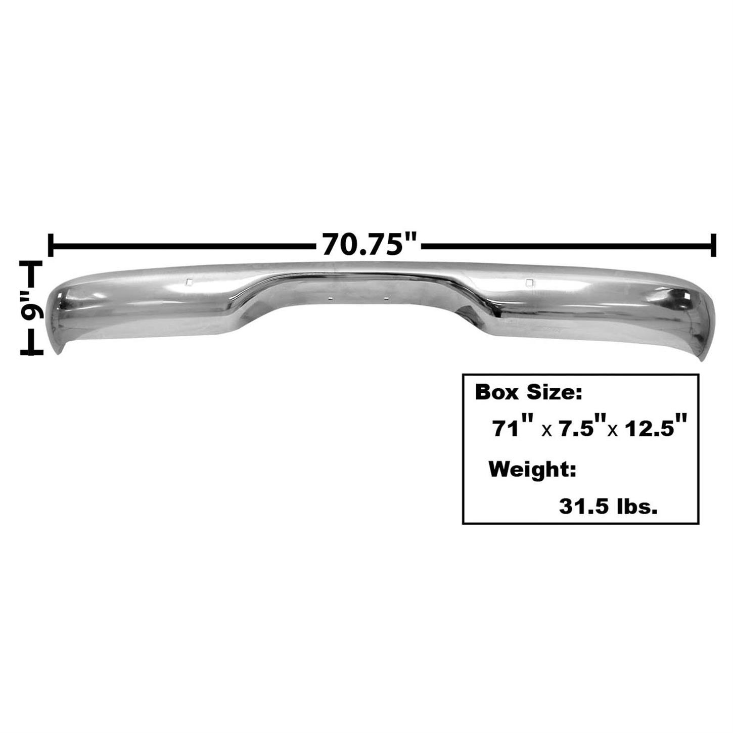 Chevy Stepside Rear Bumper Dynacorn 1116C Rear Stepside Chrome Bumper, 1960-66 Chevy - Walmart.com