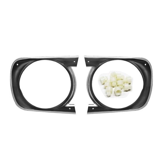 Dynacorn 1968 Camaro Standard Headlight Bezels and Barrel Nuts
