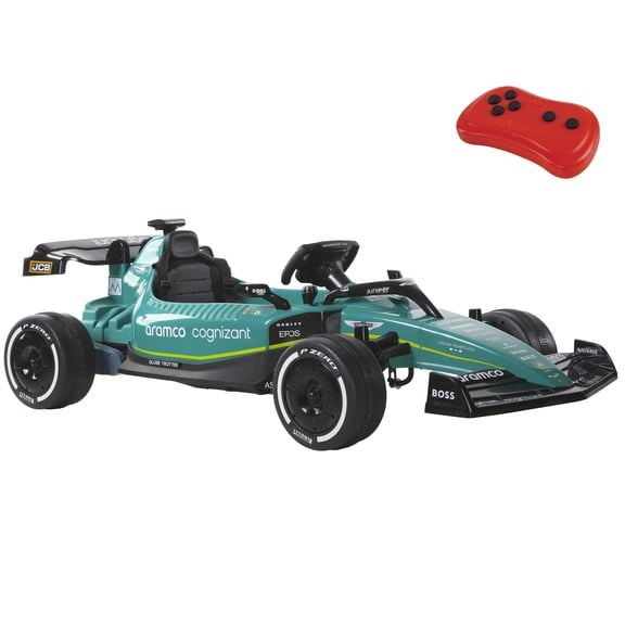 Dynacraft 12V Aston Martin Aramco Formula One Go-Kart for Age 3-8 Years