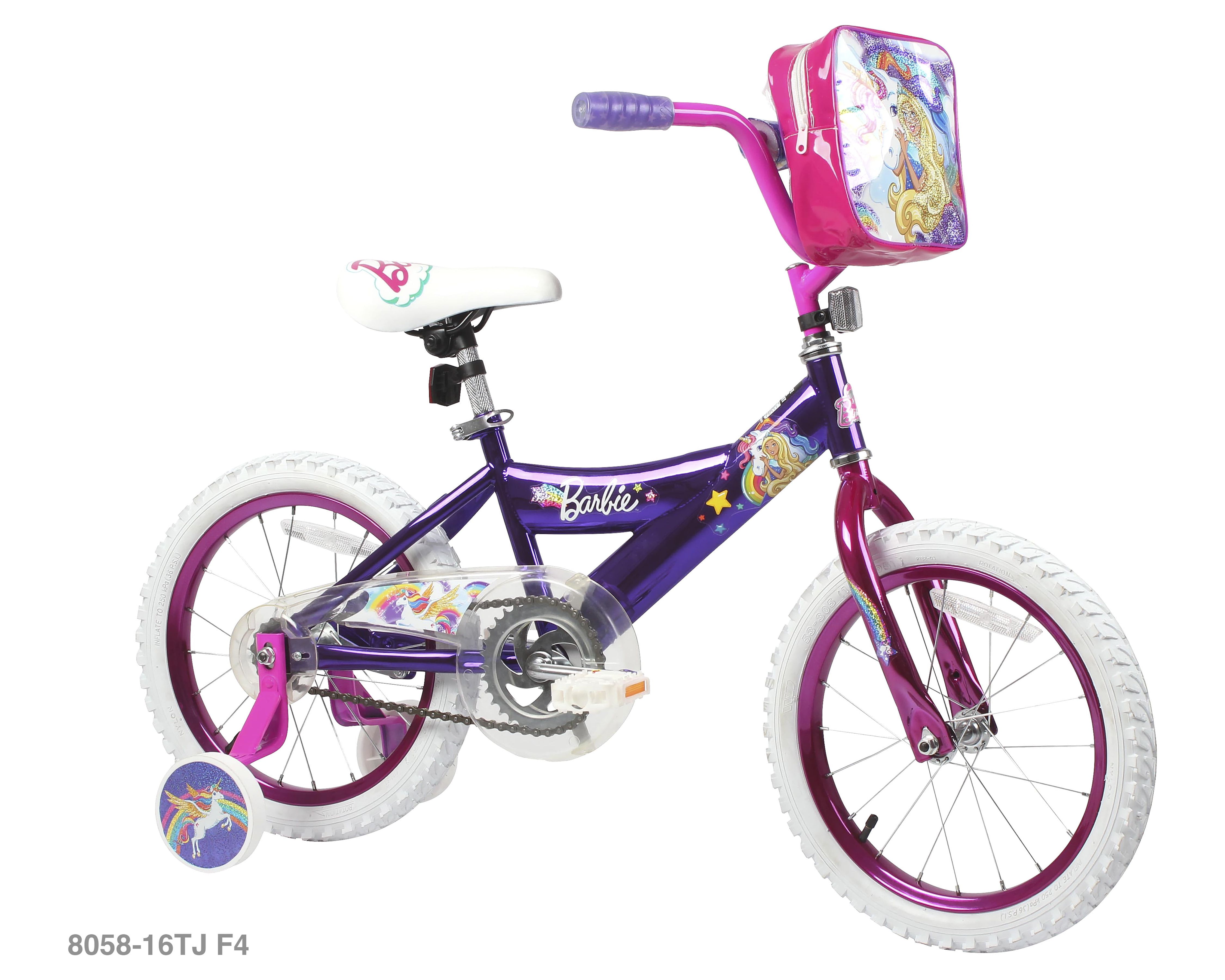 Dynacraft 16 Inch Barbie Unicorn Girls Bike, Purple - image 1 of 7