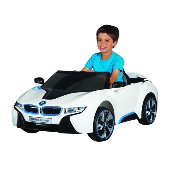 Dynacraft 6 Volt Battery Authentic BMW i8 Concept Ride On Toy Car with working LED Headlights