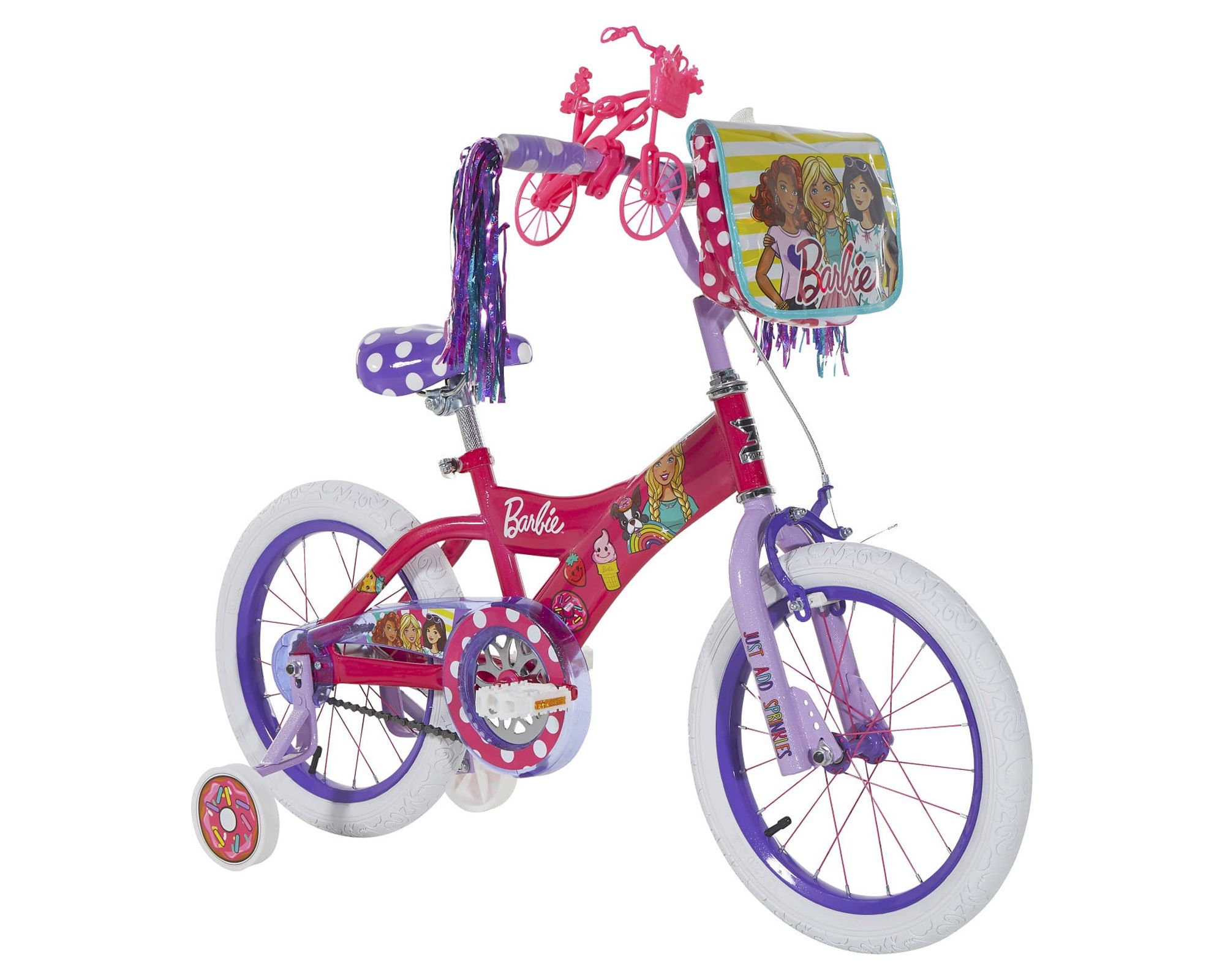 Dynacraft Barbie 16-Inch Girls BMX Bike For Age 5-7 Years - image 1 of 8