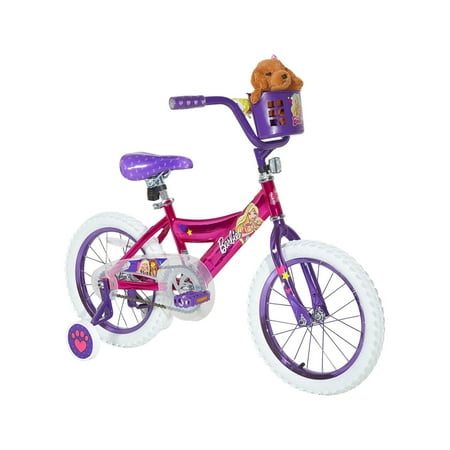 Dynacraft Barbie 16 - inch Girls Bike for Age 6 - 10 Years