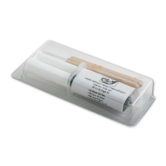 Dynacraft High Impact Golf Club Epoxy - Dries Black (1.0 oz Cartridge), 3 Hour Set, 24-hour Full Cure