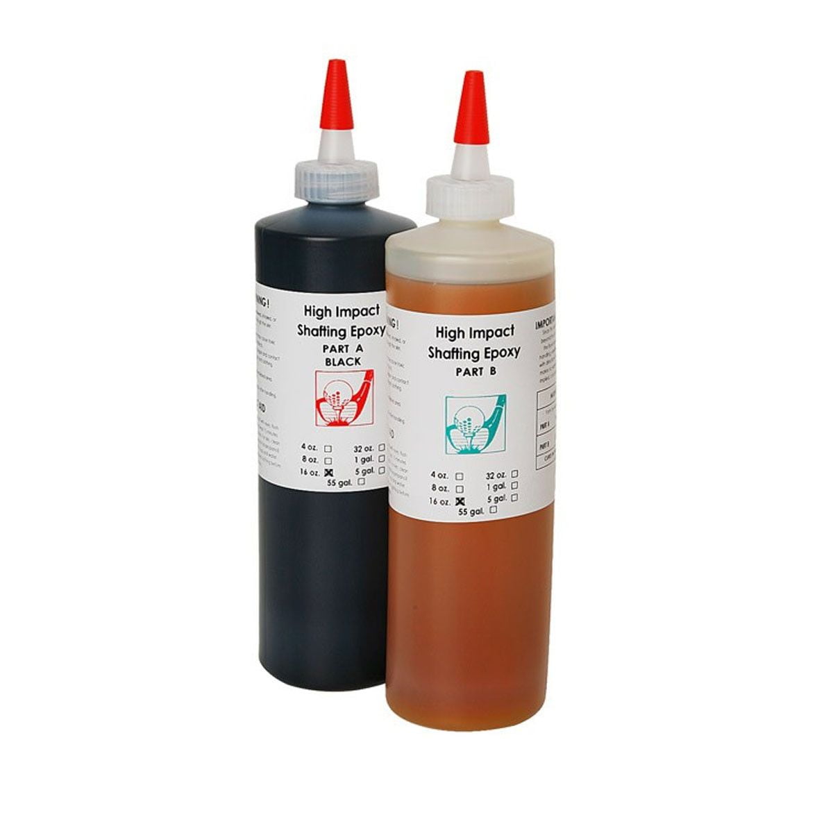 Dynacraft High Strength Golf Club Epoxy - Dries Black (32-ounce kit), Full Cure in 24-Hour