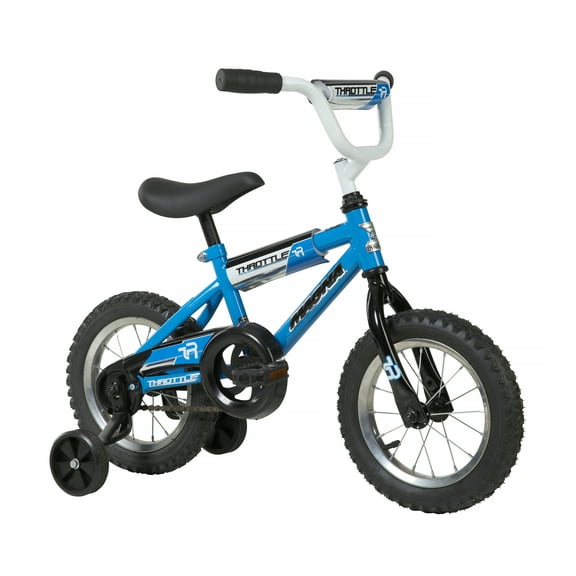 Dynacraft Throttle 12 inch BMX Kids Bike For Age 3-5 Years, Blue