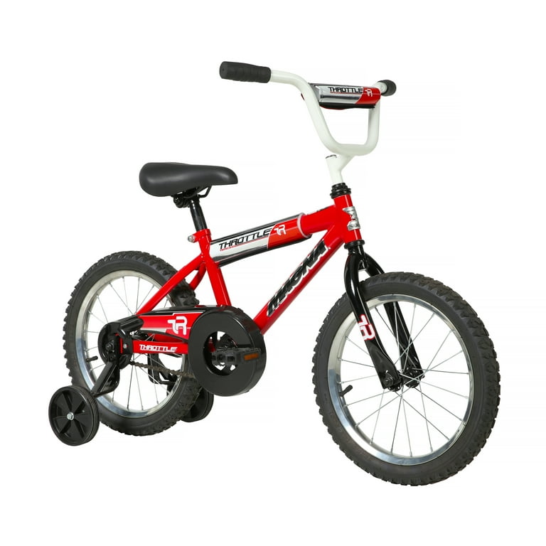 Magna Throttle 16-inch BMX Boys Bike, Ages 4-8, Red