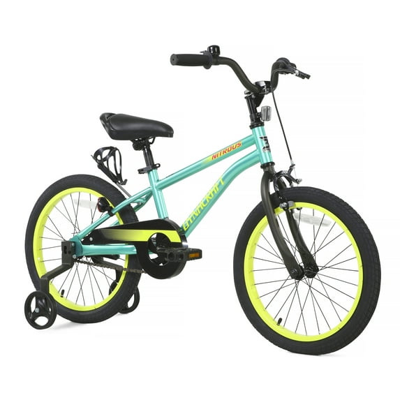 Dynacraft Nitrous 18-Inch Boys Bike For Age 6-9 Years, Teal