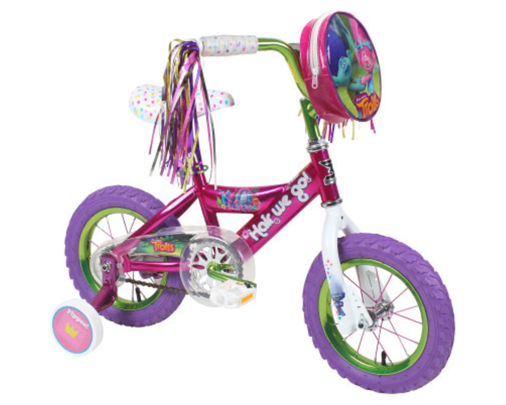 Dynacraft Trolls 12-Inch Girls BMX Bike For Age 3-5 Years - image 1 of 10