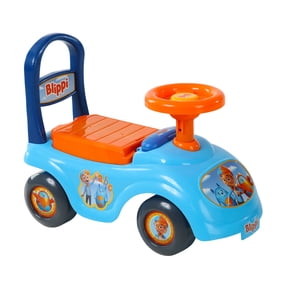 Blippi Unisex Kid Push & Pedal Ride-on by Dynacraft, Plastic Light Blue, 19.29x8.27x 4.76 inches, 3.79 lbs, 1 Count