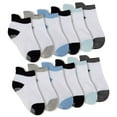 thumbnail image 1 of Dynadans Girls' Boys' Non-Slip Socks with Grip 12 Pairs Cotton Ankle Socks for Infant/Toddler/Kids, 1 of 5
