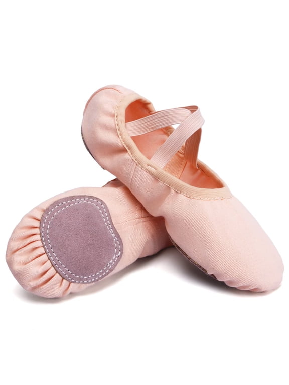 Women's Ballet Shoes High Stretch Canvas Ballet Slippers for Girls