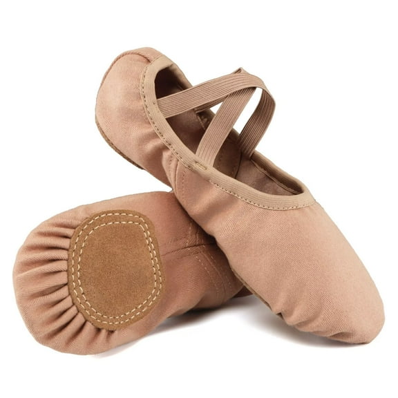 Dynadans Women's Ballet Shoes High Stretch Canvas Ballet Slippers for Girls