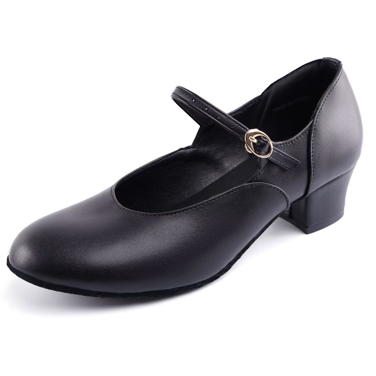 Character Shoes for Women 1.2" Low Heel Non-slip Suede Sole Dance Shoes