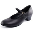 thumbnail image 1 of Dynadans Character Shoes for Women 1.2" Low Heel Non-slip Suede Sole Dance Shoes, 1 of 7