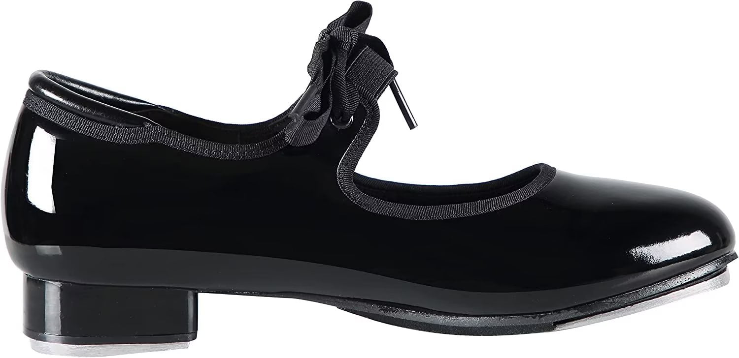 Dynadans PU Leather Tap Shoes for Girls and Boys,(Toddler/Little Kid