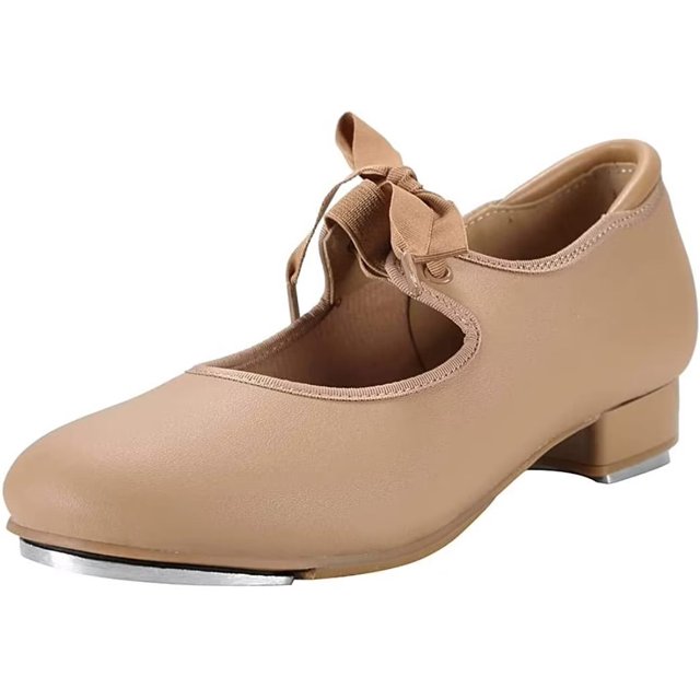 Dynadans PU Leather Tap Shoes for Girls and Boys,(Toddler/Little Kid