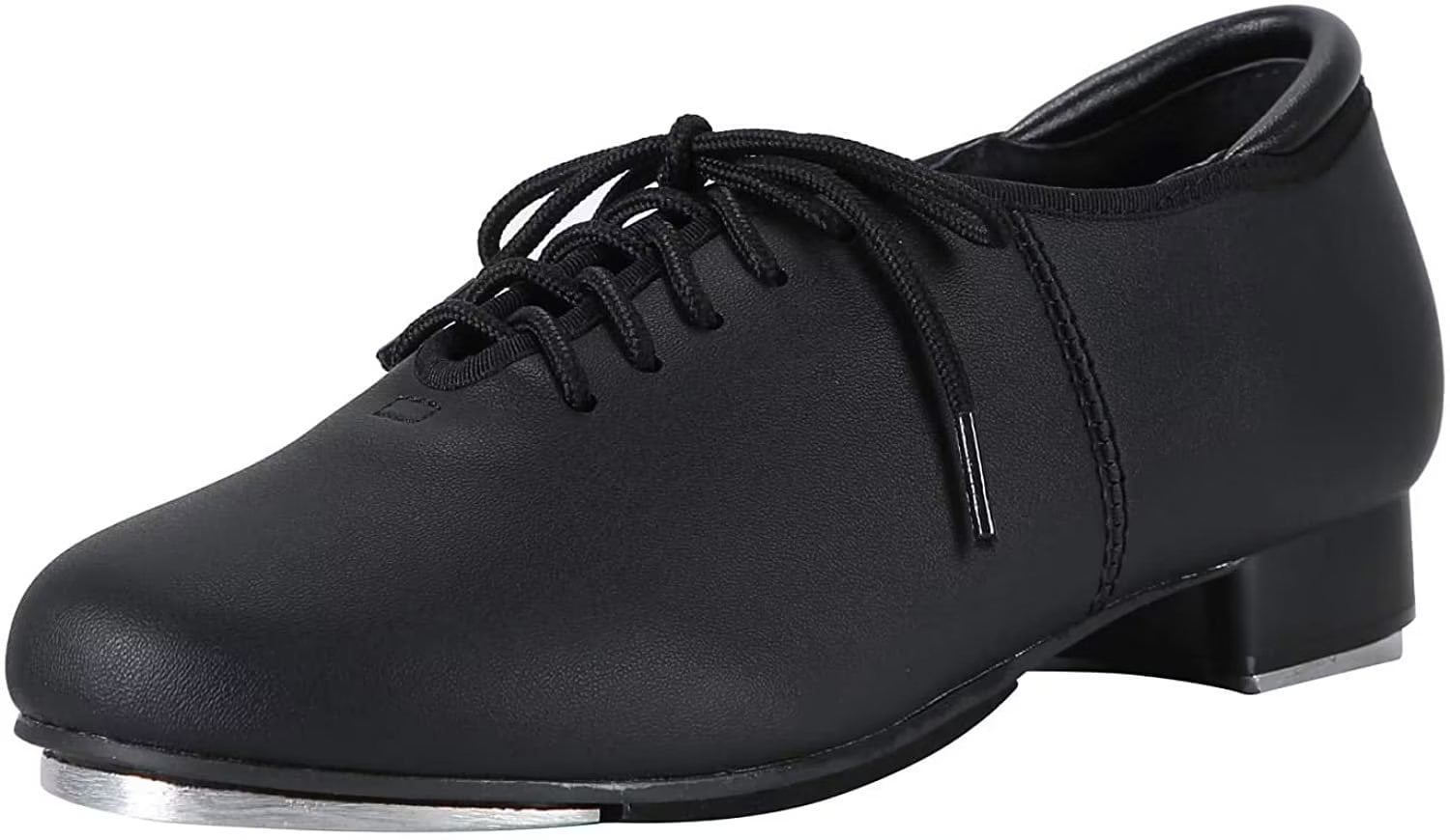 Dynadans PU Leather Tap Shoes with Laces, Unisex Dance Shoes for Big