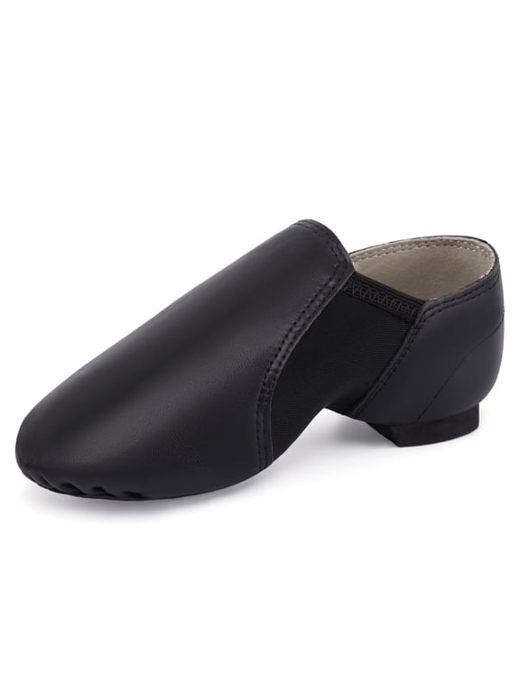 PU Leather Upper Slip-on Girl's Boy's Jazz Shoes Dance Shoes for Toddler/ Little Kid