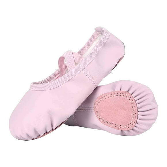 Dynadans Soft Leather Ballet Shoes with X Straps for Toddler/Little Kid/Big Kid/Adult