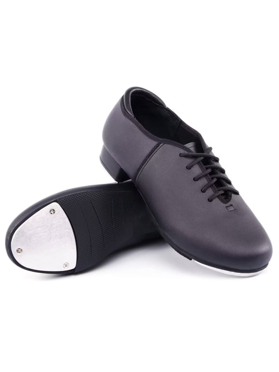 Unisex Lace up Tap Dance Shoes for Toddler/Little Kid