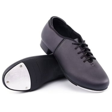Dynadans Unisex Lace up Tap Dance Shoes for Toddler/Little Kid