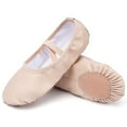 thumbnail image 1 of Dynadans Girls' Women's Leather Ballet Shoes with X Straps for Toddler/Little Kid/Big Kid/Adult Size 6 Big Kid (9.2 inch), 1 of 8