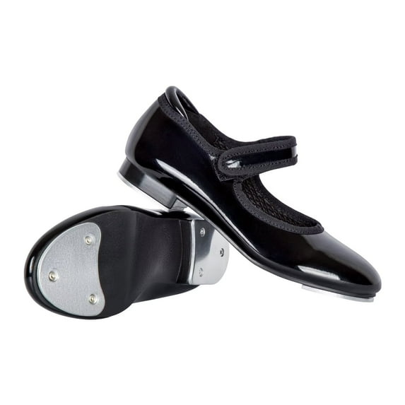 Dynadans Upgraded Easy Strap Tap Shoe for Girls and Boys Maryjane Dance Flat