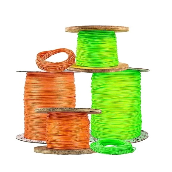 Dynaglide Arborist Throwline Dyneema Utility Line for Arborists Polyurethane Coated Neon Ropes for Hi-Visibility (1.8mm x 200ft, Neongreen)