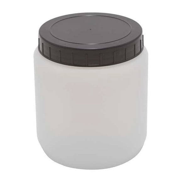 Dynalon HDPE CYLNDRCL JAR W/CAP 1000ML,PK10 226415-1000