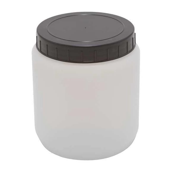 Dynalon HDPE CYLNDRCL JAR W/CAP 1000ML,PK10 226415-1000
