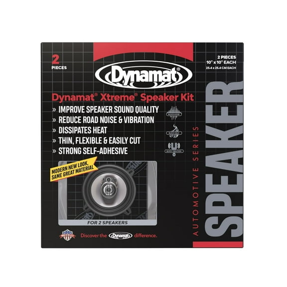 Dynamat Xtreme Speaker Pack, 1.4 sq ft, Car Speakers, Easy Self Adhesive Install