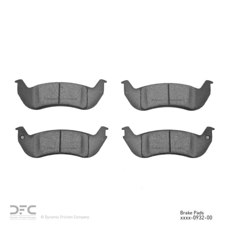 Dynamic 1214-0932-00 DFC Heavy Duty Pads - Semi Metallic Fits select: 2010-2011 FORD RANGER, 2003-2011 MERCURY GRAND MARQUIS