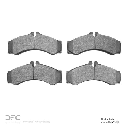 Dynamic 1214-0949-00 DFC Heavy Duty Pads - Semi Metallic Fits select: 2005-2006 DODGE SPRINTER, 2003-2005 SPRINTER 2500 SPRINTER