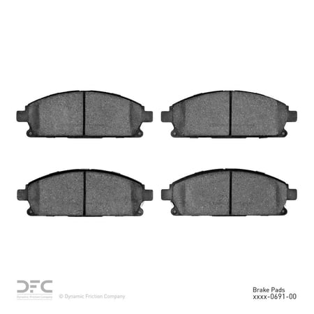 Dynamic 1310-0691-00 DFC 3000 Ceramic Brake Pads Fits select: 2003-2006 ACURA MDX, 1996-2004 NISSAN PATHFINDER