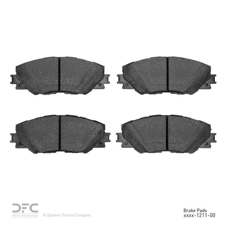 Dynamic 1310-1211-00 DFC 3000 Ceramic Brake Pads Fits select: 2016-2018 TOYOTA RAV4 LE, 2013-2015 TOYOTA RAV4 XLE