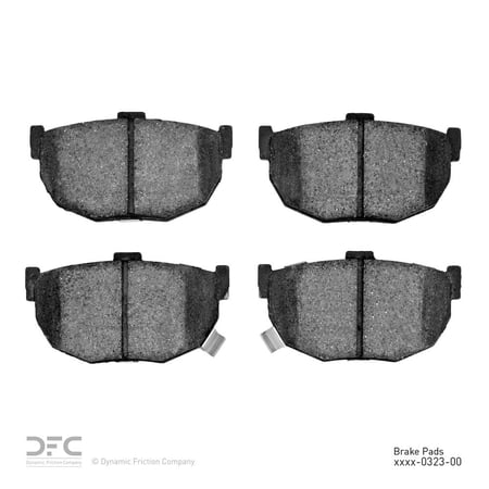 Dynamic 1551-0323-00 DFC 5000 Advanced Brake Pads - Ceramic Fits select: 1994-2006 HYUNDAI ELANTRA, 2006-2009 KIA SPECTRA