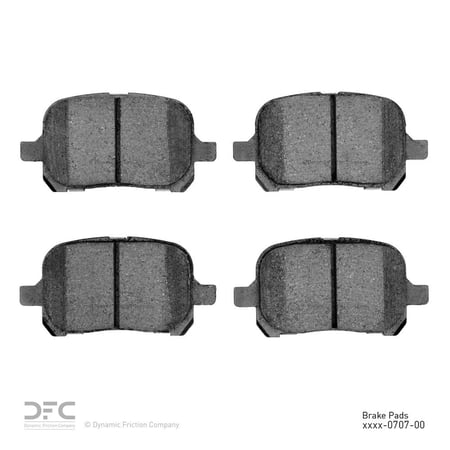 Dynamic 1551-0707-00 DFC 5000 Advanced Brake Pads - Ceramic Fits select: 1998-2004 TOYOTA AVALON, 1999-2001 LEXUS RX