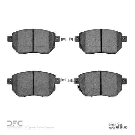 Dynamic 1551-0969-00 DFC 5000 Advanced Brake Pads - Ceramic Fits select: 2003-2007,2009-2010 NISSAN MURANO