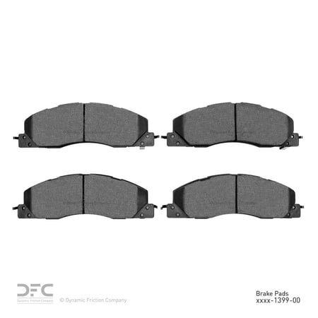 Dynamic 1551-1399-00 DFC 5000 Advanced Brake Pads - Semi Metallic Fits select: 2013-2018 RAM 2500, 2009-2012 DODGE RAM 2500