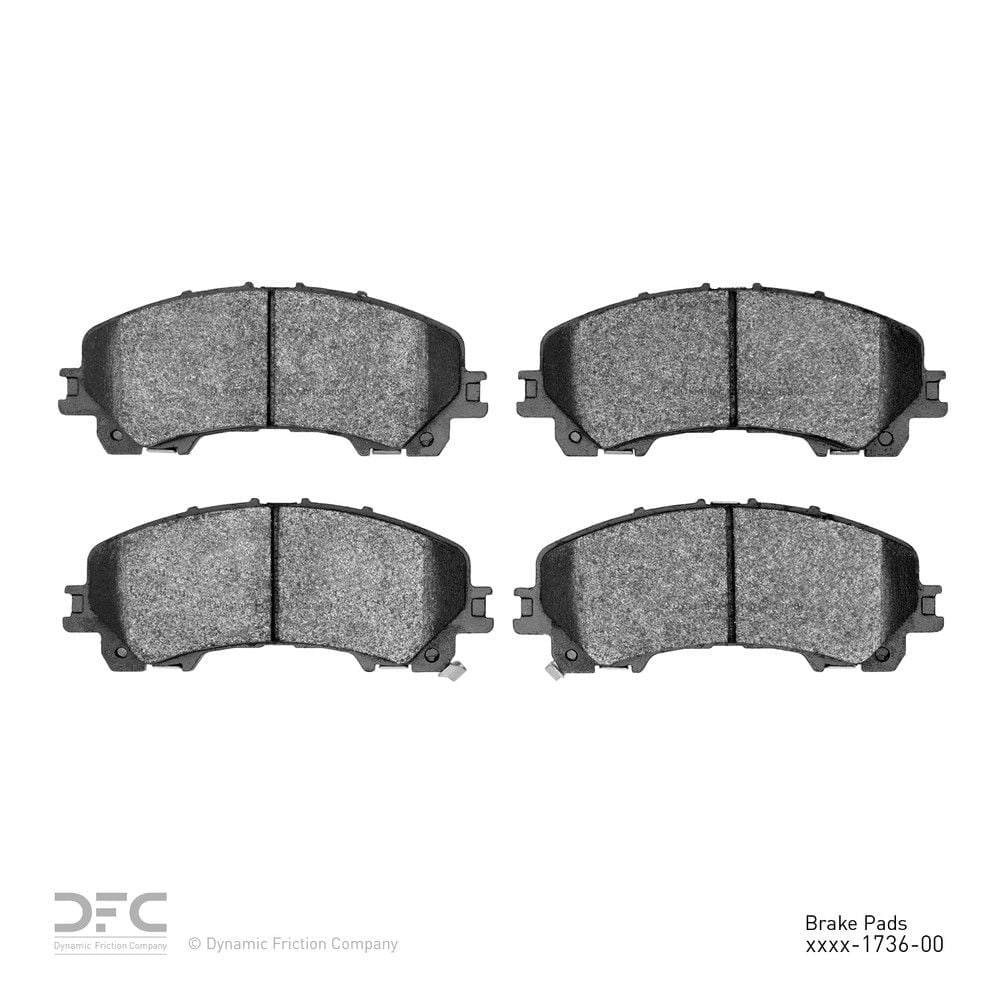 Dynamic 1551-1736-00 DFC 5000 Advanced Brake Pads - Ceramic Fits select: 2015-2016 NISSAN ROGUE, 2017 NISSAN ROGUE S/SL/SV