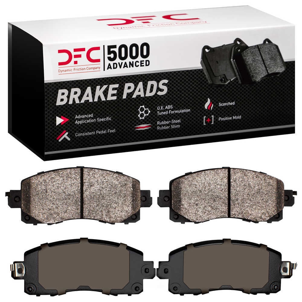 Dynamic Friction Company 1551-2045-00 DFC 5000 Advanced Brake Pads - Ceramic - OE Equivalent
