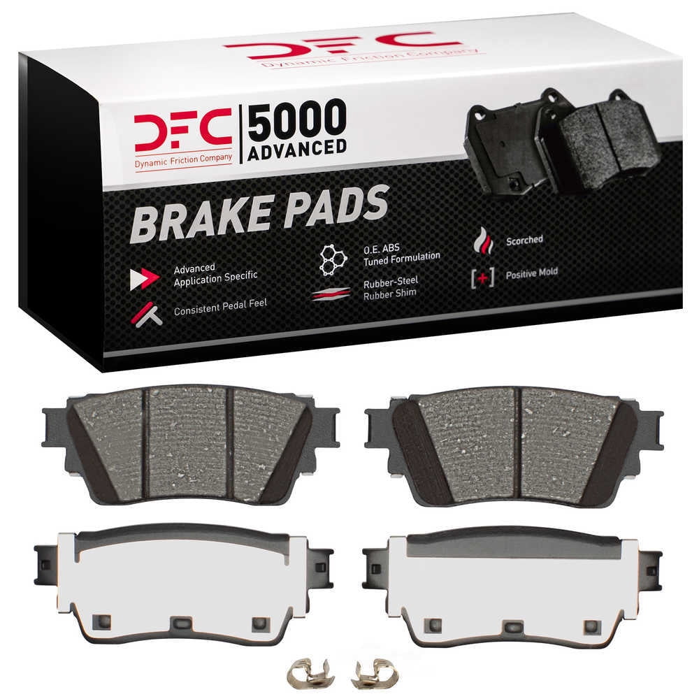 Dynamic 1551-2200-00 DFC 5000 Advanced Brake Pads - Ceramic Fits select: 2021-2022 NISSAN ROGUE, 2019-2020 NISSAN ALTIMA S