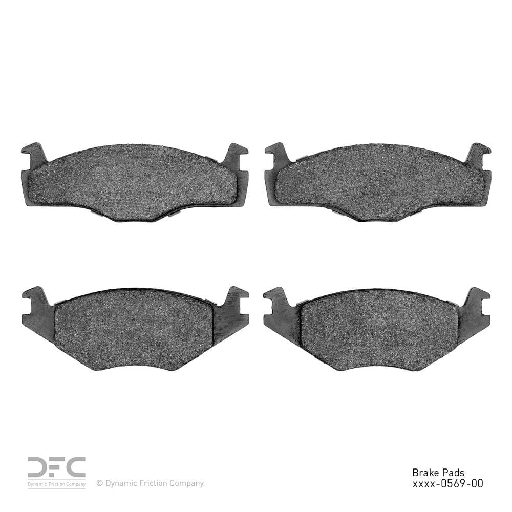 Dynamic 1600-0569-00 DFC 5000 Euro Ceramic Brake Pads Fits select: 1986-1993 VOLKSWAGEN CABRIOLET, 1985 VOLKSWAGEN GOLF