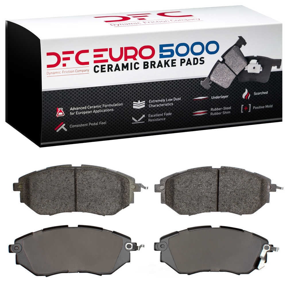 Dynamic 1600-1078-00 DFC 5000 Euro Ceramic Brake Pads Fits select: 2015-2019 SUBARU OUTBACK, 2015 SUBARU LEGACY 2.5I PREMIUM
