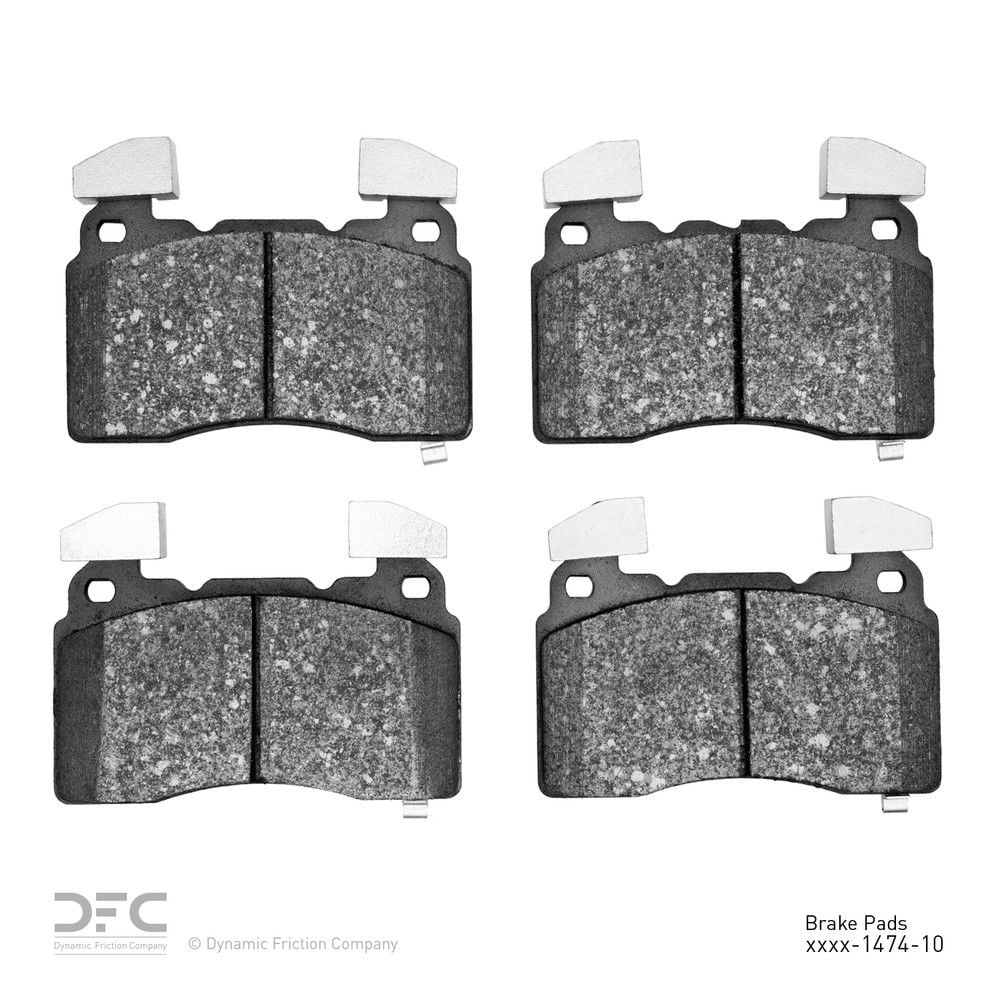 Dynamic 1600-1474-10 DFC 5000 Euro Ceramic Brake Pads Fits select: 2014 CHEVROLET CORVETTE, 2017 CHEVROLET CAMARO LS/LT